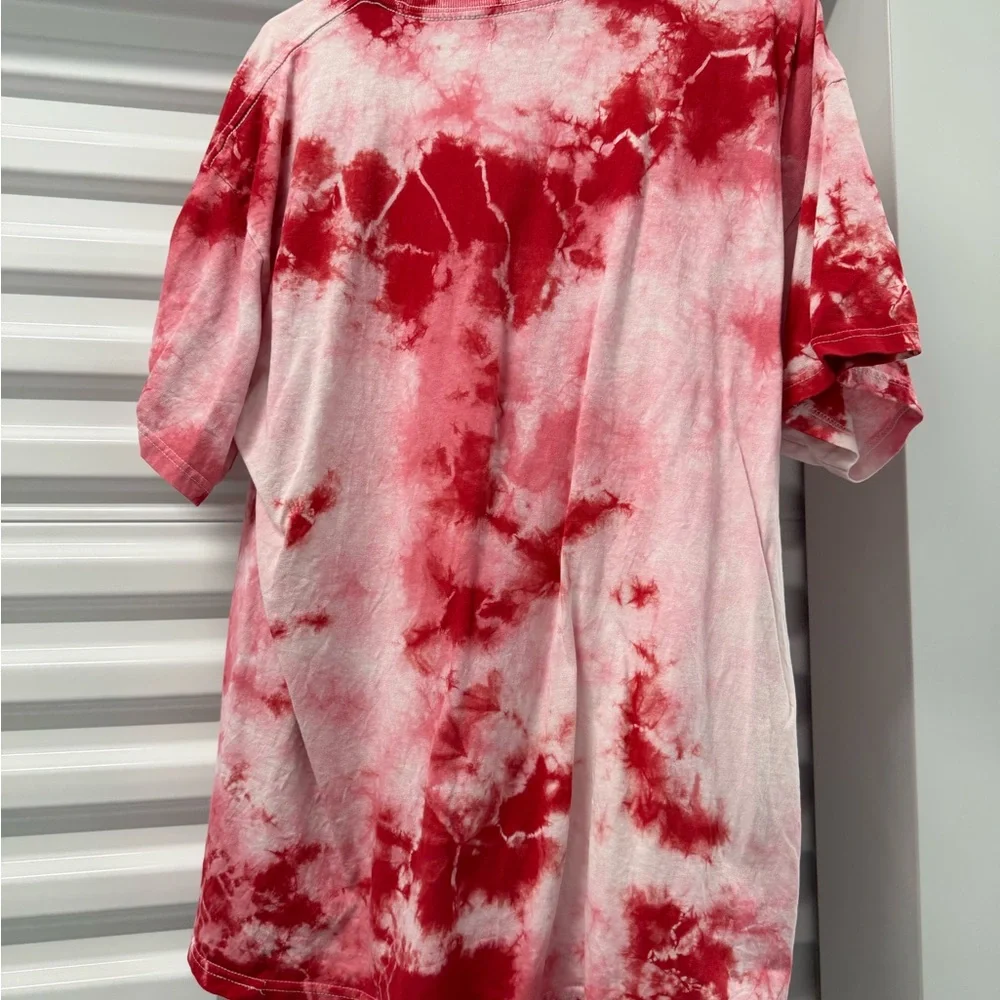 Chinatown Market Red Tie-Dye Short Sleeve Tee - Picture 2 of 2
